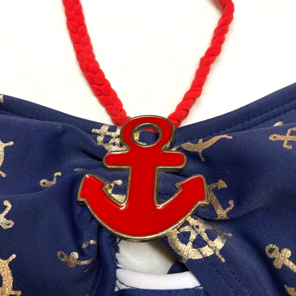 NWT Joe Boxer Women’s Nautical One Piece Swimsuit - Picture 3 of 9